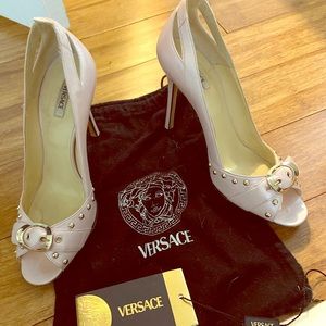 Authentic Versace Kitten Heel - light pink 6.5